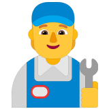 🧑‍🔧 Mécanicien (tous Genres) Emoji par Microsoft