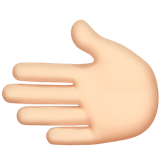 🫲🏻 Leftwards Hand: Light Skin Tone, Emoji by Apple