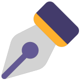 ✒️ Stylo Plume Noir Emoji par Microsoft