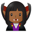 🧛🏾‍♀️ Woman Vampire: Medium-Dark Skin Tone, Emoji by Samsung