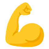 💪 Angespannter Bizeps Emoji von Google