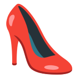 👠 High-Heeled Shoe, Emoji by Google