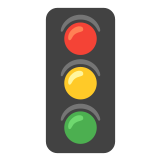 🚦 Vertikale Verkehrsampel Emoji von Google