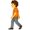 🚶 Person Walking, Emoji by Samsung