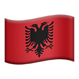 🇦🇱 Flag: Albania, Emoji by Apple