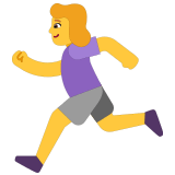 🏃‍♀️ Laufende Frau Emoji von Microsoft