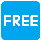 🆓 Значок «бесплатно», смайлик от Microsoft
