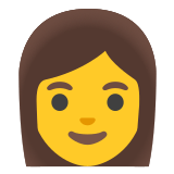 👩 Frau Emoji von Google