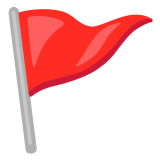 🚩 Dreiecksflagge Emoji von Google