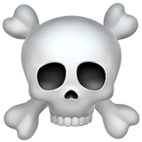 ☠️ Skull and Crossbones, Emoji by Apple