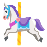 🎠 Carousel Horse, Emoji by Google