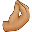 🤌🏼 Zusammengedrückte Finger: Mittelhelle Hautfarbe Emoji von Samsung