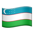 🇺🇿 Drapeau : Ouzbékistan Emoji par Microsoft