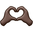 🫶🏿 Heart Hands: Dark Skin Tone, Emoji by Samsung