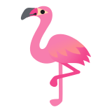 🦩 Фламинго, смайлик от Google