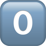 0️⃣ Keycap: 0, Emoji by Apple