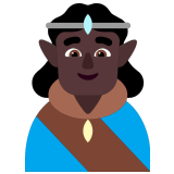 🧝🏿‍♂️ Elf: Dunkle Hautfarbe Emoji von Microsoft