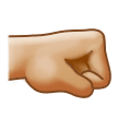 🤜🏼 Right-Facing Fist: Medium-Light Skin Tone, Emoji by Samsung