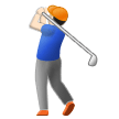 🏌🏻‍♂️ Man Golfing: Light Skin Tone, Emoji by Samsung