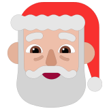 🎅🏼 Санта-Клаус: Светлый Тон Кожи, смайлик от Microsoft