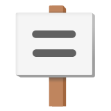 🪧 Protestschild Emoji von Google