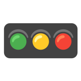 🚥 Horizontale Verkehrsampel Emoji von Google
