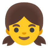👧 Girl, Emoji by Google