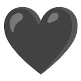 🖤 Black Heart, Emoji by Google