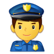 👮‍♂️ Policier Emoji par Samsung