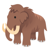 🦣 Mammut Emoji von Google