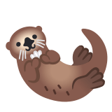 🦦 Otter Emoji von Google
