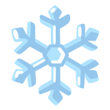 ❄️ Снежинка, смайлик от Google