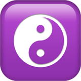 ☯️ Yin Yang Emoji par Apple