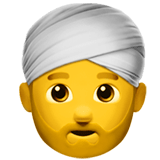 👳‍♂️ Mann Mit Turban Emoji von Apple