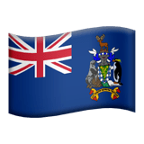 🇬🇸 Flag: South Georgia & South Sandwich Islands, Emoji by Apple