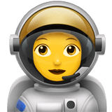 👩‍🚀 Astronautin Emoji von Apple