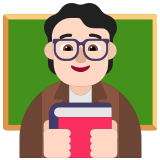 🧑🏻‍🏫 Lehrer(in): Helle Hautfarbe Emoji von Microsoft