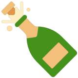 🍾 Flasche Mit Knallendem Korken Emoji von Microsoft