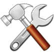 🛠️ Hammer and Wrench, Emoji by Samsung