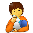 🧑‍🍼 Personne Allaitant Un Bébé Emoji par Samsung