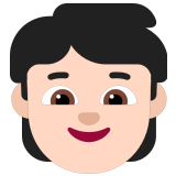 🧒🏻 Enfant : Peau Claire Emoji par Microsoft