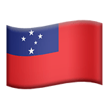 🇼🇸 Flag: Samoa, Emoji by Apple