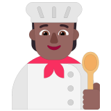 🧑🏾‍🍳 Cuisinier (tous Genres) : Peau Mate Emoji par Microsoft