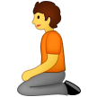 🧎 Person Kneeling, Emoji by Samsung