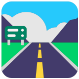🛣️ Autobahn Emoji von Microsoft