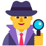 🕵️‍♂️ Detektiv Emoji von Microsoft