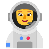 👩‍🚀 Astronautin Emoji von Microsoft
