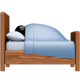 🛌 Im Bett Liegende Person Emoji von Apple