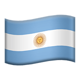 🇦🇷 Flagge: Argentinien Emoji von Apple