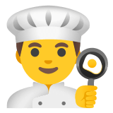 👨‍🍳 Cuisinier Emoji par Google